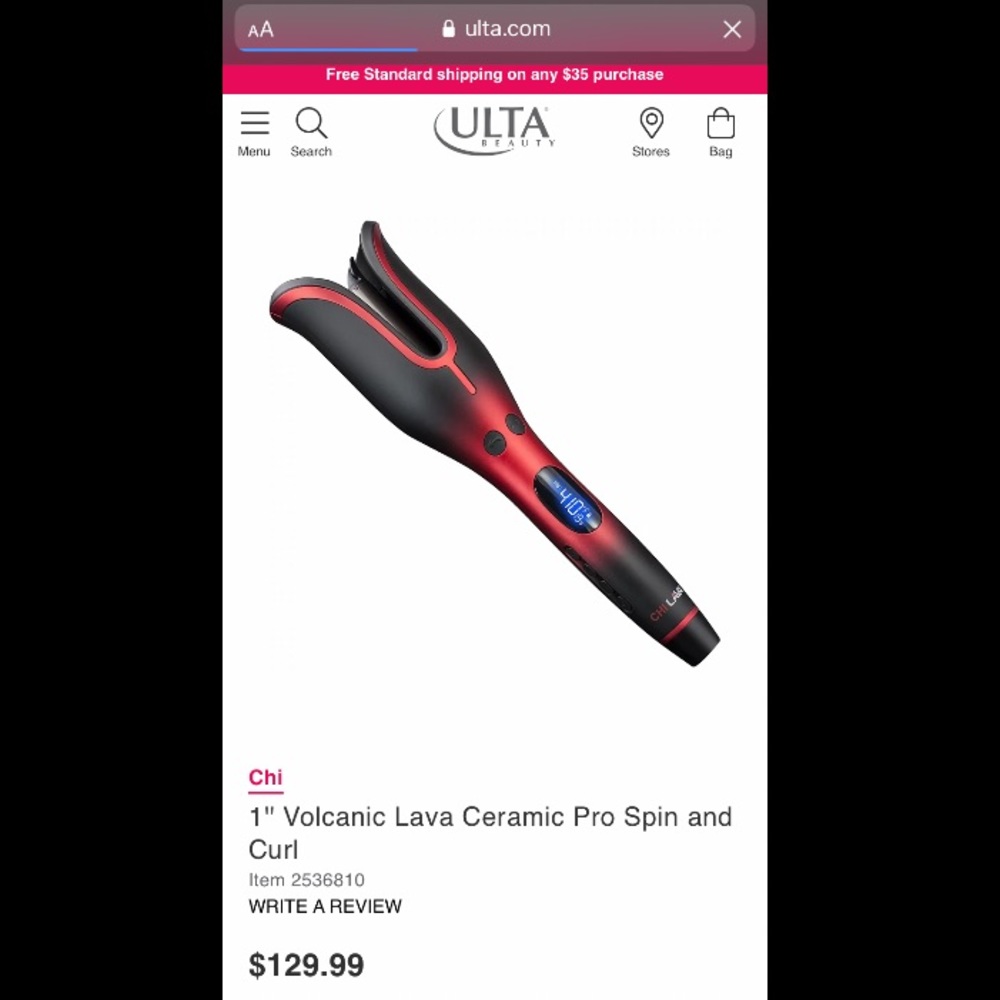 ** BNIB **Chi volcanic lava ceramic pro spin